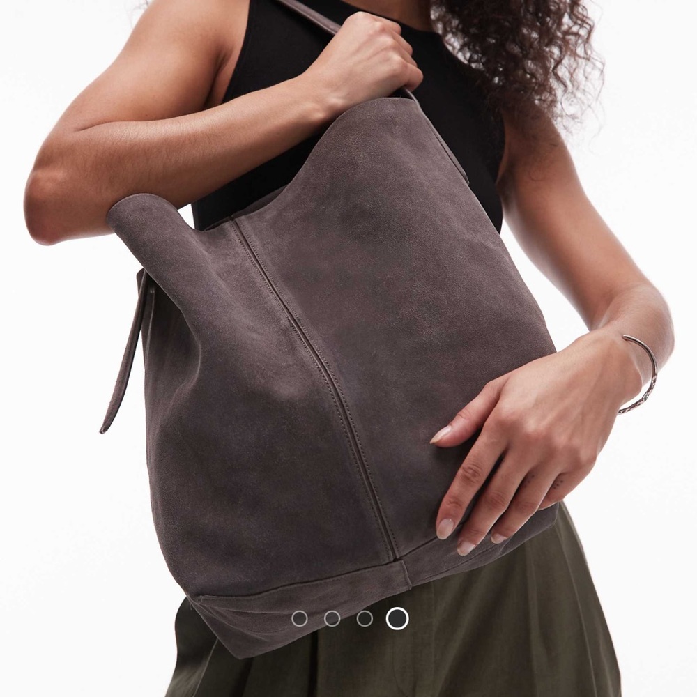Mango Suede Tote Bag